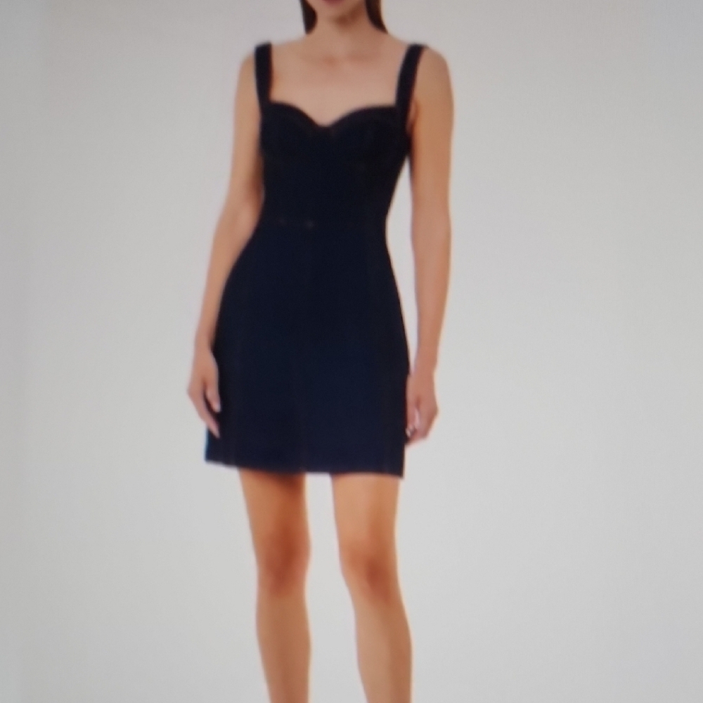Nicholas Alina Sleeveless Indigo Mini Dress Size 4 With Panels